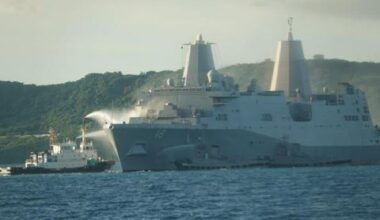 [ Okinawa] Fire aboard USS New Orleans extinguished after 12 hours; 2 minor injuries reported