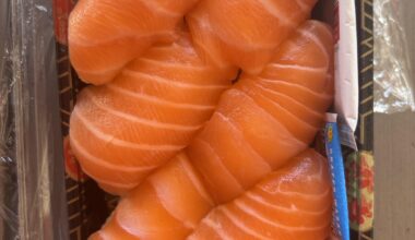 Salmon nigiri the morning before I leave Kauai