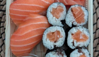 Salmon set (hoso, nigiri & sashimi) at Winners 7 Sushi in Ottawa