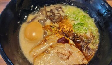 Black Garlic tonkatsu ramen.