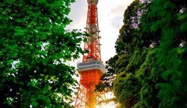 Tokyo Tower - 2 different perspectives