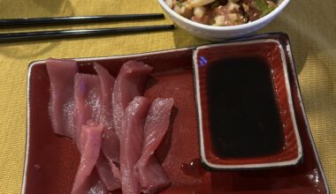 Dinner with bluefin I caught