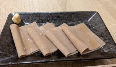 Cold soba “sashimi” in white dashi with fresh horseradish — the perfect drinking snack