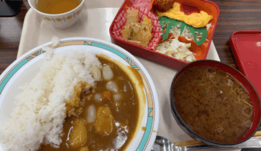 Lunch at the company cafeteria today, just 250 Yen!