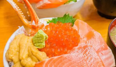 not exactly sushi, but the freshest hokkaido kaisendon…🤤