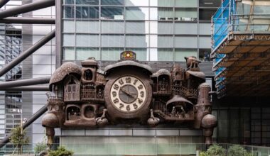 Ni-Tele Really Big Clock designed by Hayao Miyazaki