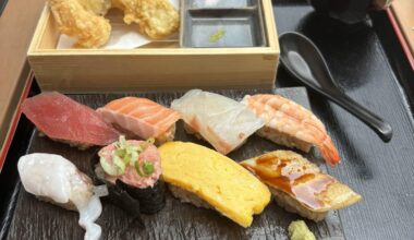 Sushi set with tempura in Boston