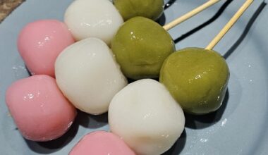 I made dango, but added a little powdered sugar for a subtle sweet flavor. It turned out really good.