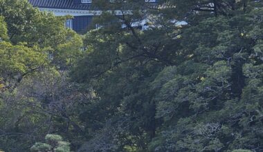 Shakkei (borrowed scenery) at Koraku-en