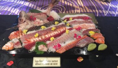 Sashimi assortment from Riga Royal Hotel (Japan)