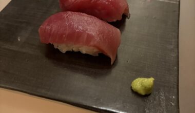 Tuna nigiri a few different ways