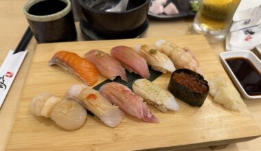 Some sushi I had in Kaohsiung, Taiwan