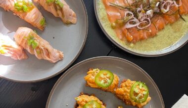 Salmon 3 ways