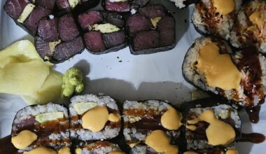 Homemade sushi