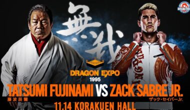 Zack Sabre Jr. to take on Tatsumi Fujinami at DRADITION’s November 14th show at Korakuen Hall!