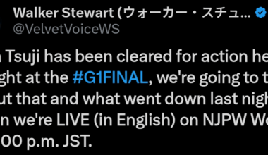 Yota Tsuji has been cleared, according to Walker Stewart