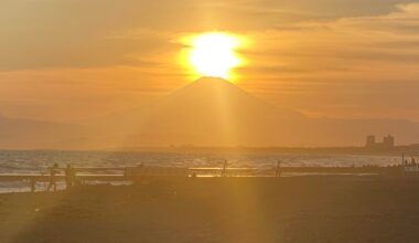Sunset and Mt. Fuji