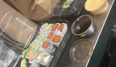 Sushi for me and coworkers