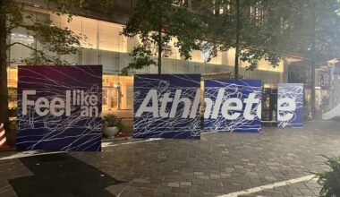 Interactive athletics event in Marunouchi