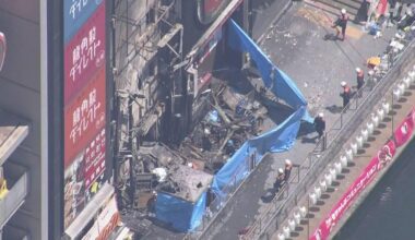 Two firefighters who died in Dotonbori, Osaka died while checking if there were no person left behind
