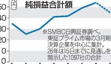 Listed companies' profits to fall 7.8% as rising US tariff burden leads to slump in manufacturing sector