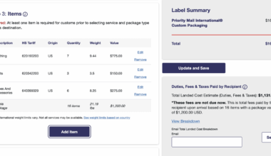 Tariffs/Duties on Personal Packages from US