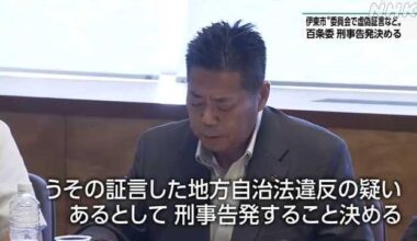 The 100-Article Committee will file criminal charges against Ito Mayor for alleged violation of the Local Autonomy Act