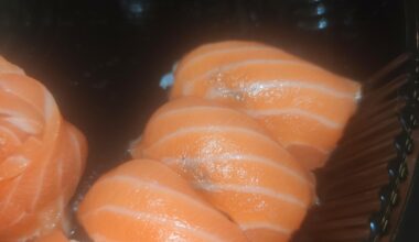 What are these blackish spots on my sushi?