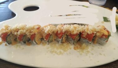 What is in this? Specifically the red/orange fish. Tuna?