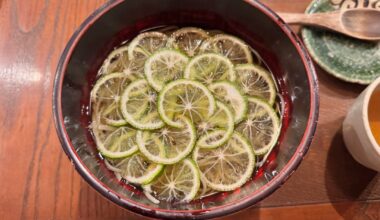 "Sudachi Soba" can only be eaten in summer