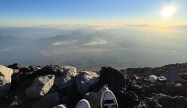 Sunrise From The Top of Fuji