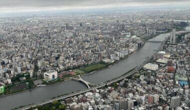 View up from Tokyo Skytree