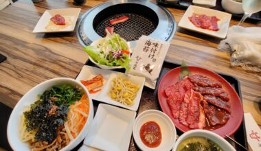 2,000 ¥ for wagyu and kalbi yakiniku