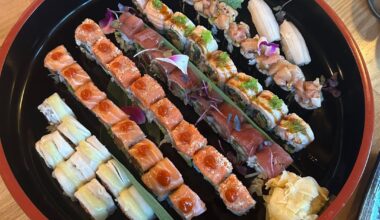 Sushi sandwiches and rolls