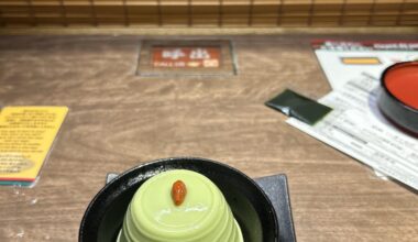Great to have after a Ramen! Matcha green tea pudding