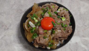 Gyudon(Japanese Beef Rice Bowl)