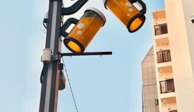 Have you ever noticed the design of the street lamps in Ebisu?