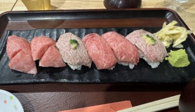 Sushi from a strip mall ~14$