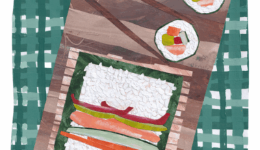 Just wanted to share my shushi paper collage!