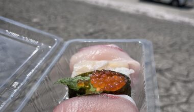 I’ll be eating $1 sushi while looking out at the sea.