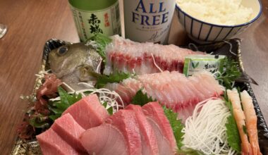 Chuutoro is like butter. Perfect pairing with Akagi-san, a super local sake from Gunma