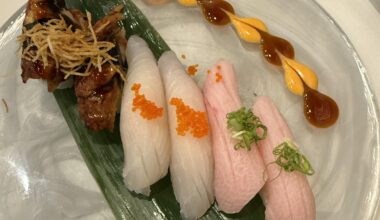 Nigiri for an appetizer