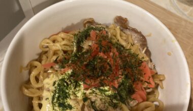 I made yakisoba from scratch today.