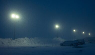 Blizzard in Sapporo last winter