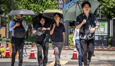 Tokyo logs record 10 days of 35C or more