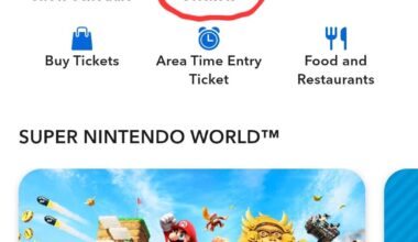 Timed entry tickets for Super Nintendo World?
