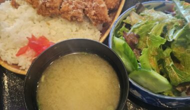 Chicken katsu and curry