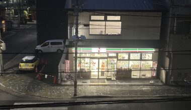 Convenient store being a convenience on an early morning