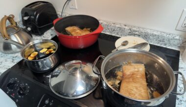 Chashu pork to be sliced, vac sealed, and frozen.  Ginger teriyaki sauce for the fridge.