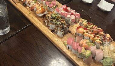 8 rolls…$100… all specialties, wish I could remember what all we got🤤